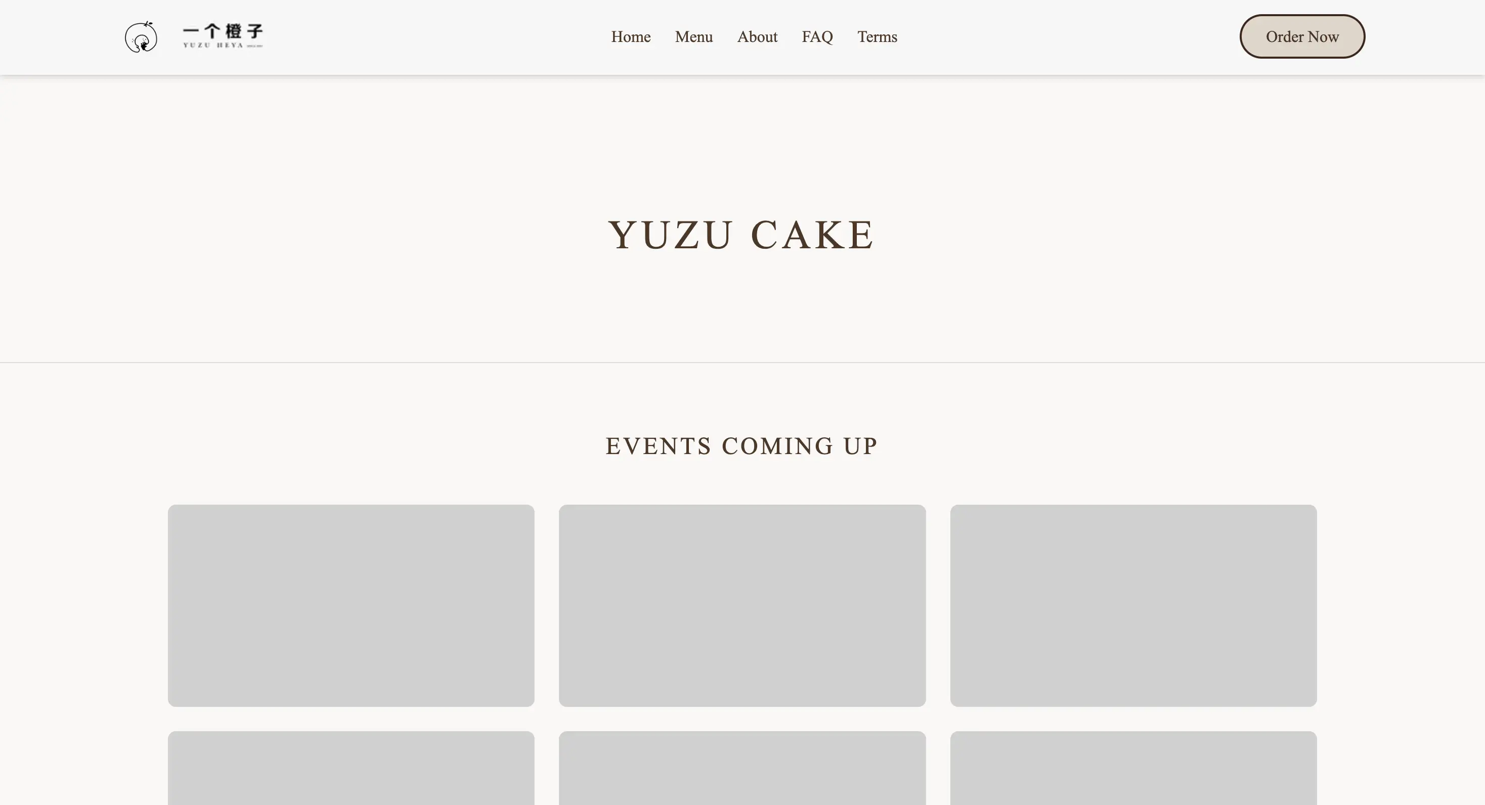 Yuzu cake's website